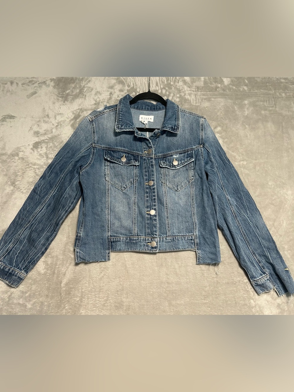 Risen LA Mayhem Distressed Denim Jacket Women’s Large